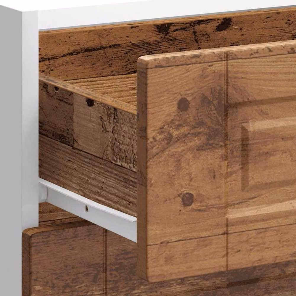 Berkfield Home Porto Old Wood Kitchen Base Cabinet in Brown, W/D/H: 60.0 x 46.0 x 81.5 cm – 4
