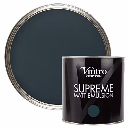 Vintro Luxury Matt Emulsion Multi Surface Paint in Lowry Grey, 2.5 L