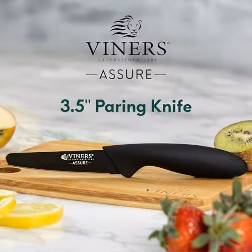 Viners Assure Black Paring Knife with Stainless Steel Blade – 2
