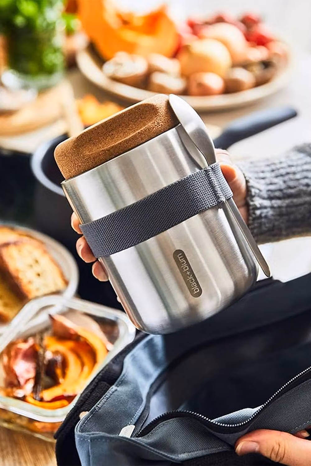 Black + Blum Insulated Stainless Steel Thermo Pot, 450 ml, Grey – 4