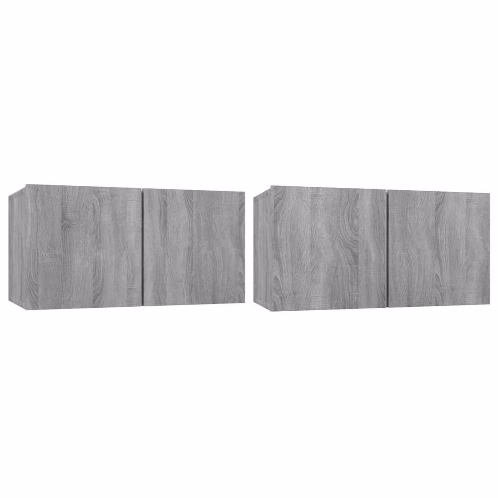 Berkfield Home Classic 4 Piece TV Cabinet Set in Grey Sonoma Matt MDF – 3
