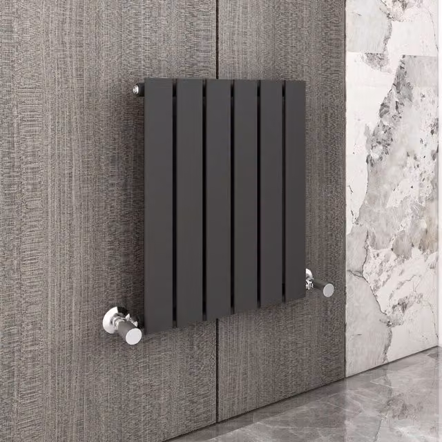 MCC Direct Designer Flat Panel Single Radiator in Anthracite Grey, W: 60.0 cm, H: 40.8 cm