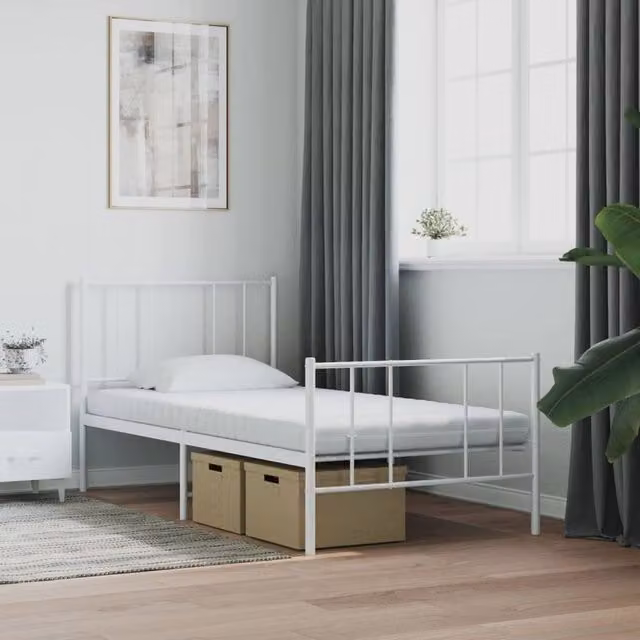 Berkfield Home Comfort Foam Mattress in White, W/D/H: 90 x 190 cm – 1