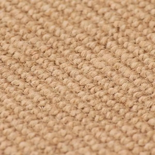 Berkfield Home Woven Jute Area Rug in Beige, Diameter: 100 cm