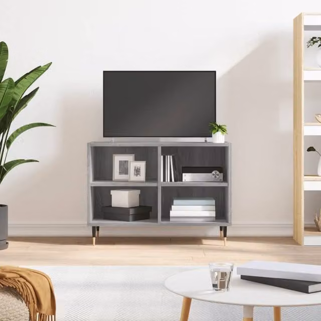 Berkfield Home Grey Sonoma TV Cabinet W/D/H: 69.5 x 30 x 50 cm
