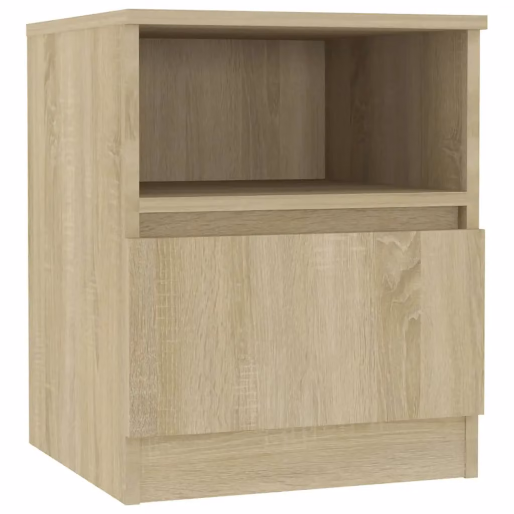 Berkfield Home Bed Cabinet in Sonoma Oak Brown, W/D/H: 40 x 40 x 50 cm – 2