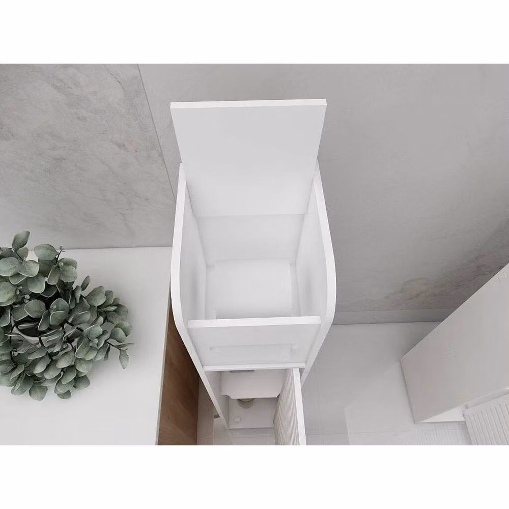 EONLION Modern 3-Tier Freestanding Bathroom Cabinet in White – 2