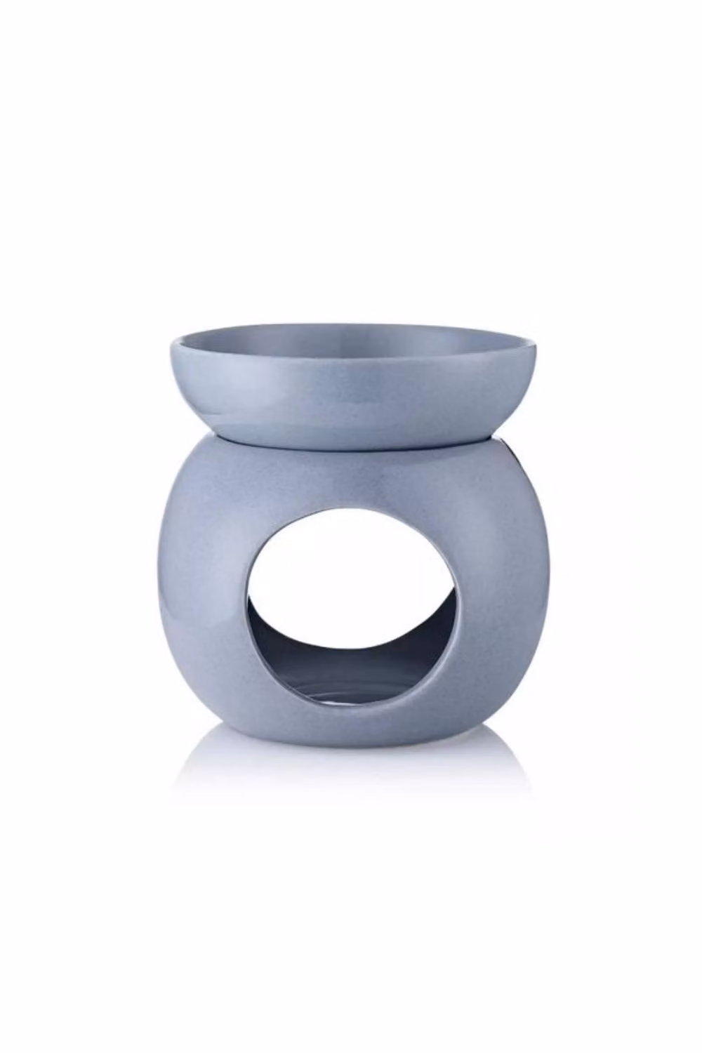 KDMD Ava May Round Ceramic Wax Burner in Grey, W/D/H: 12.0 x 12.0 x 12.0 cm – 2