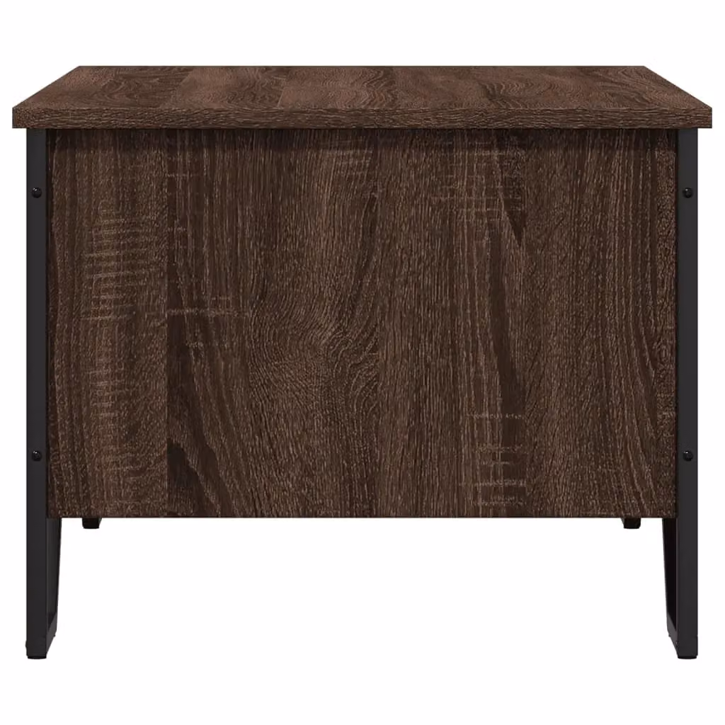 Berkfield Home Brown Oak Coffee Table in Engineered Wood, W: 100 cm, D: 51 cm, H: 40 cm – 4