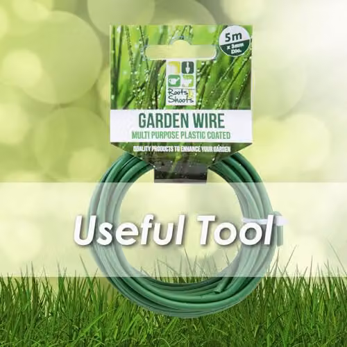 VFM Green Plastic Coated Garden Support Wire, 5 Metre – 5