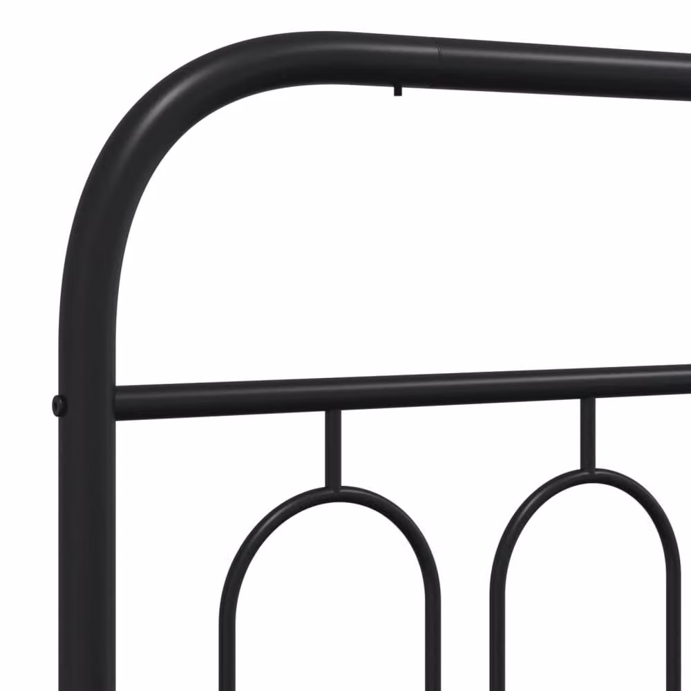 Berkfield Home Metal Headboard in Black, Width: 75 cm – 4