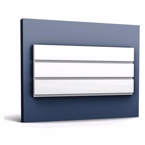 Orac Decor W116 Modern BAR XL 3D Wall Panel, White, 200 x 25 x 25 cm