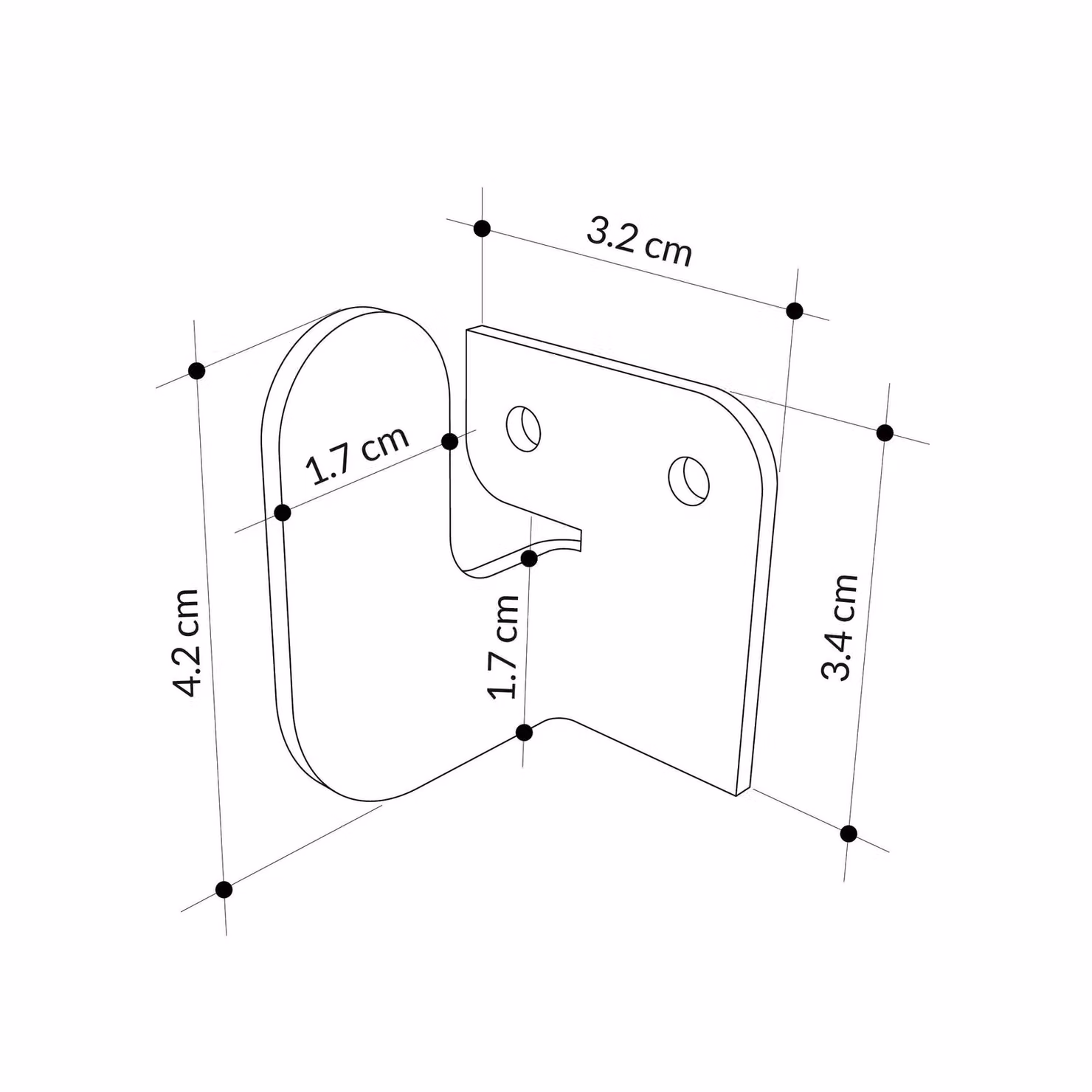 Decortie Luxa Modern Metal Single Hanger Coat Hook in Black – 4