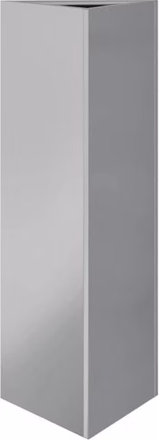 Berkfield Home Triangular Garden Planter in Silver Galvanised Steel, W/D/H: 30 x 26 x 75 cm – 1