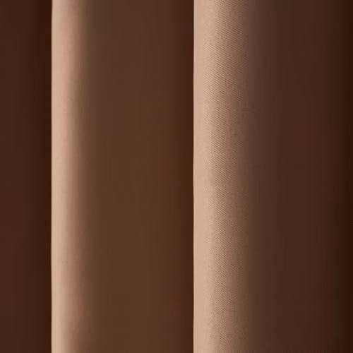 OHS Pair of Thermal Ready Made Eyelet Blackout Curtains in Beige, Width: 167 cm, Drop: 183 cm – 4
