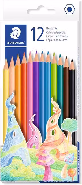 STAEDTLER 175 Wood Free Coloured Pencils, 12 Pack, Multi-colour