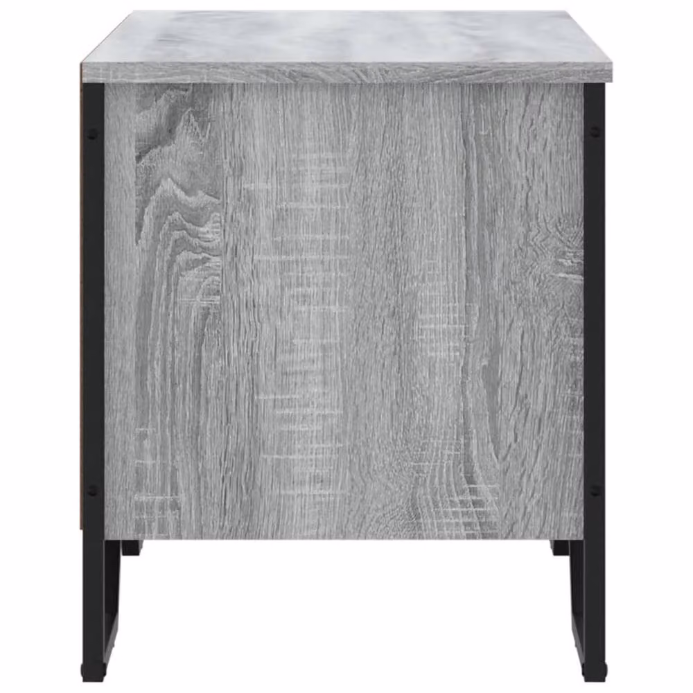 Berkfield Home Grey Industrial Shoe Cabinet with Internal Shelves, W: 90 cm, D: 38 cm, H: 45.5 cm – 3