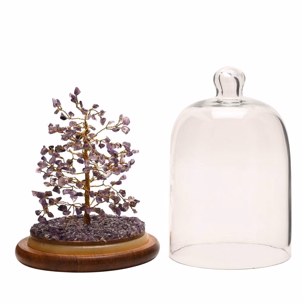 Serenity Small Amethyst Gemstone Dome Tree in Purple – 2