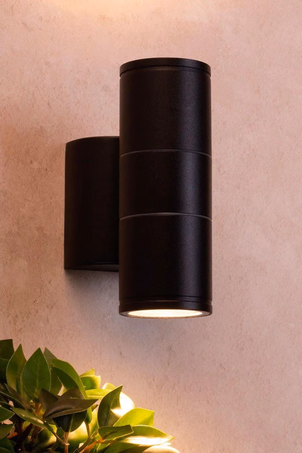 BHS Lighting Modern Up and Down Outdoor Wall Light in Black – 3