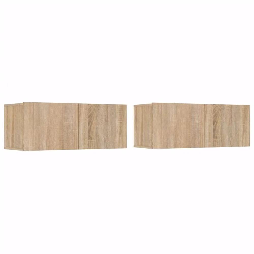 Berkfield Home 4 Piece Sonoma Oak TV Cabinet Set in Tan – 3