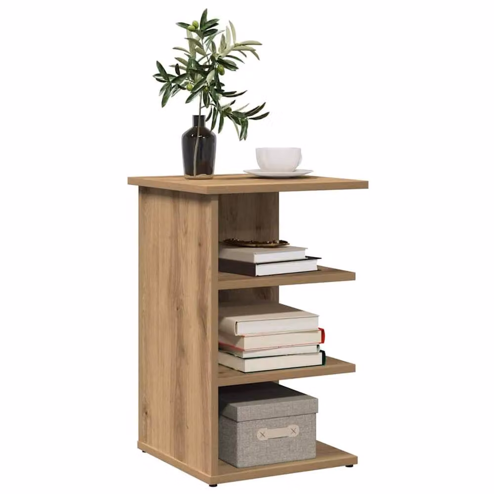 Berkfield Home Artisan Oak Sideboard in Brown, W/D/H: 35 x 35 x 55 cm – 3