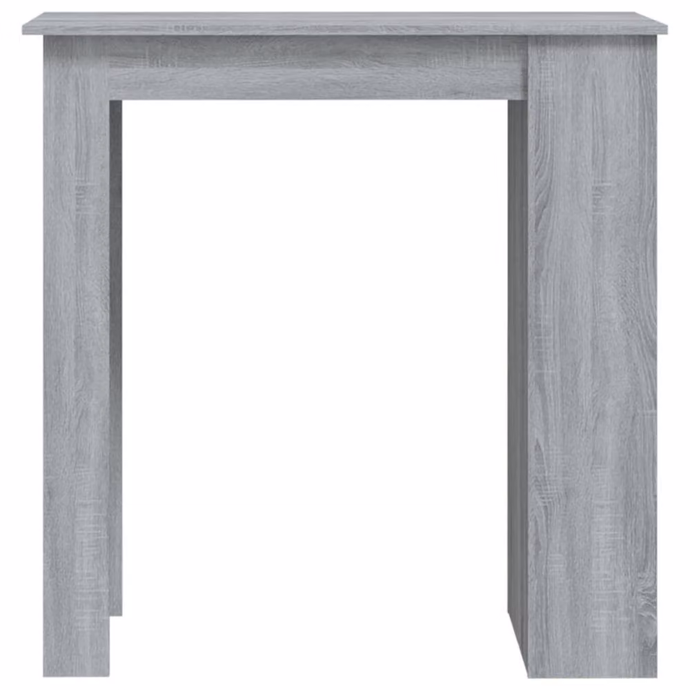 Berkfield Home Bar Table with Storage Rack in Grey Sonoma, W/D/H: 102 x 50 x 103.5 cm – 2