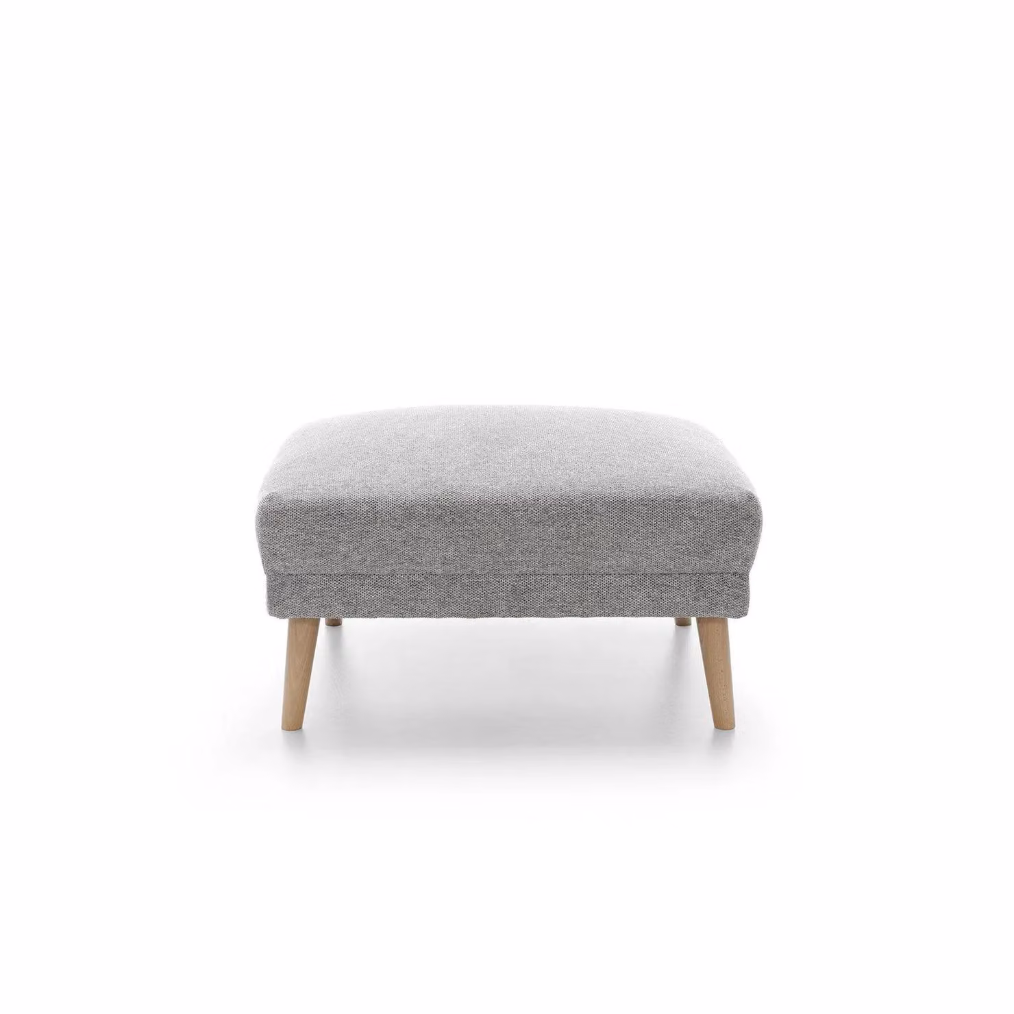Abakus Direct Harper Rectangular Footstool in Grey Fabric – 2