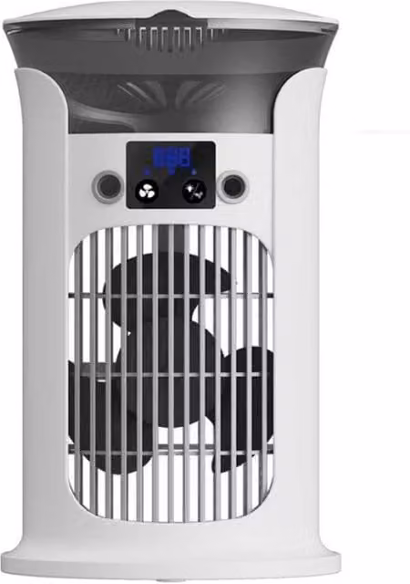 Quipulse Silent Multi-functional Cooling Fan in White with Oscillation and Light – 1