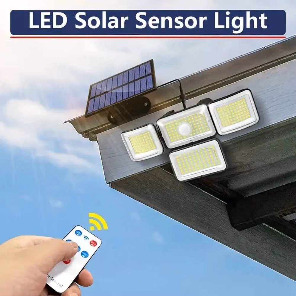 NESTLUNE 2 Solar LED Motion Sensor Security Floodlight in Black – 3