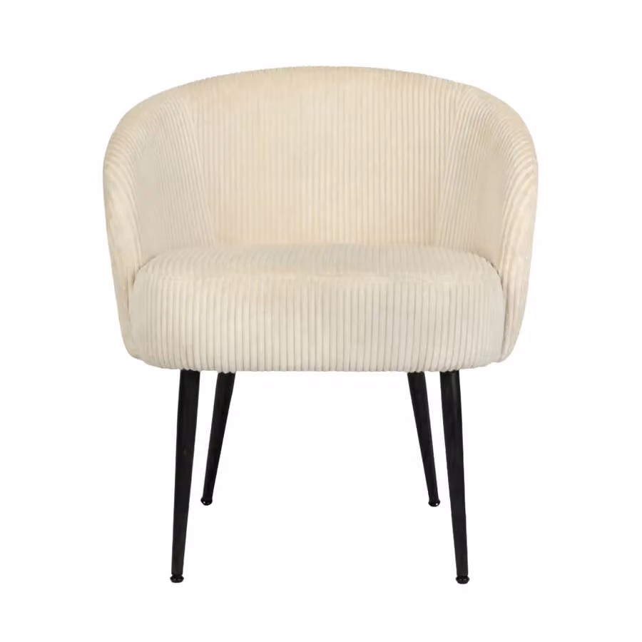 Home Garden Direct Comodo Armchair in Beige Teddy Fleece Fabric with Metal Frame – 2