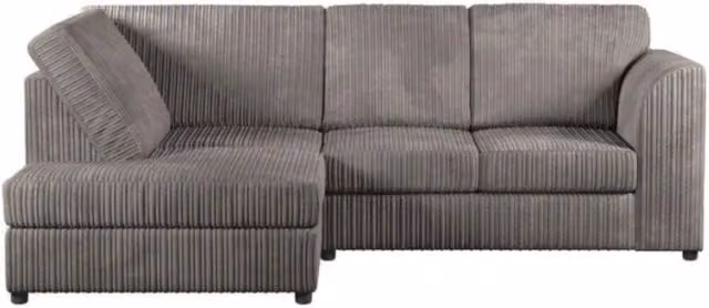 Snug Furniture Birmingham Ltd Chicago Left Hand Corner Sofa Set in Grey Jumbo Cord