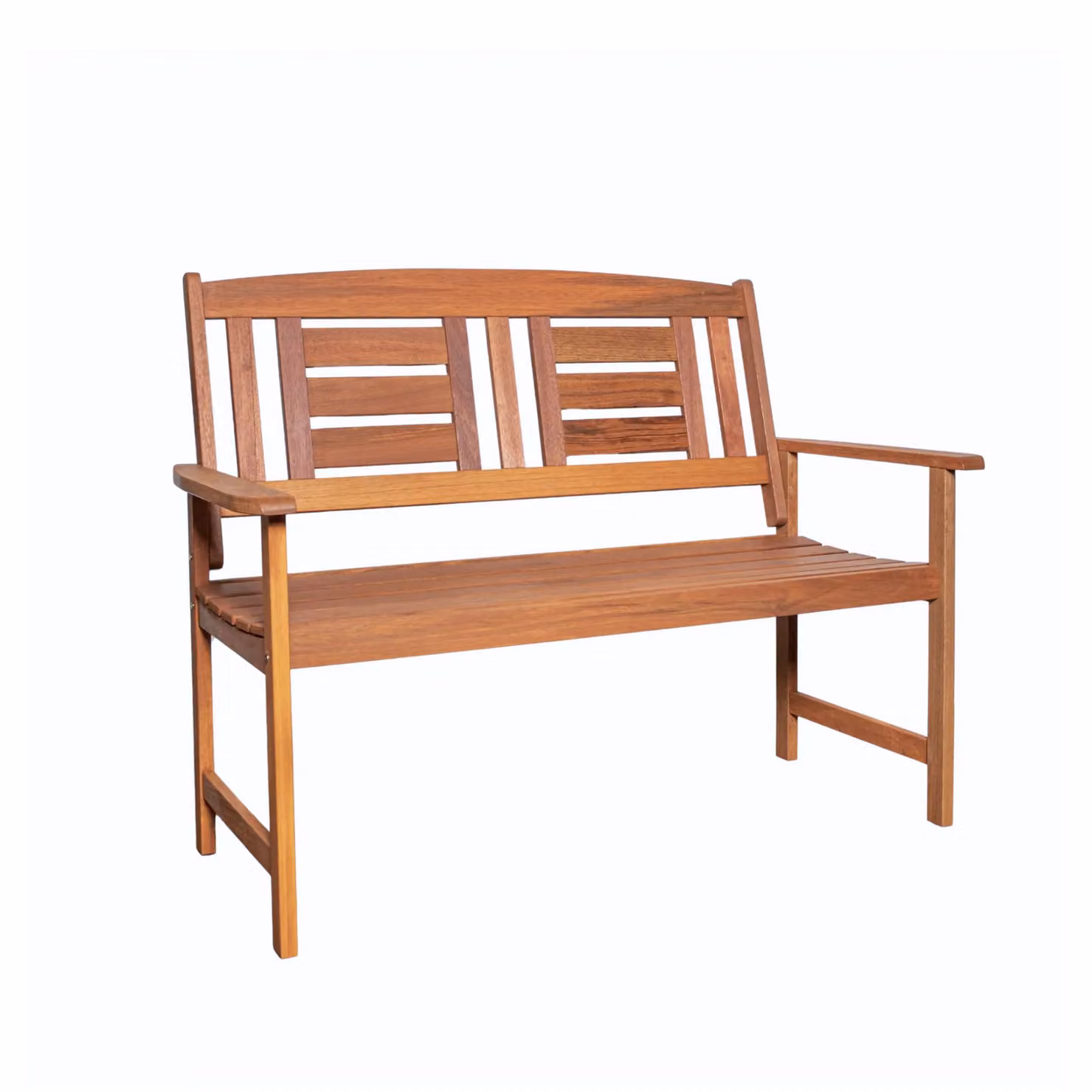 Samuel Alexander Hawkshead 2 Seater Outdoor Wooden Garden Patio Bench in Brown, W/D/H: 200 x 48 x 92 cm – 4