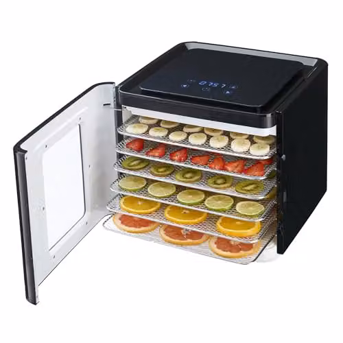 Cooks Professional 6 Tier Food Dehydrator in Black with 400W Power, Digital Display, Timer and Auto Shut-off – 5
