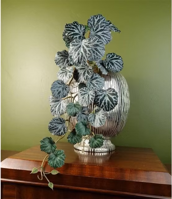 Green Artificial Trailing Begonia Unpotted Hanging Plant