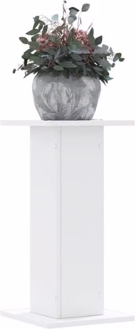Berkfield Home Set of 2 White Minimalist Plant Stands, W/D/H: 30 x 30 x 60 cm – 1