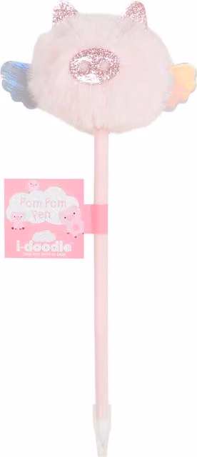 i-doodle Pink Pig Pom Pom Pen for Children