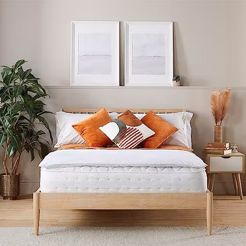 Slumberdown Climate Control Mattress Topper, White, W: 135 cm – 2