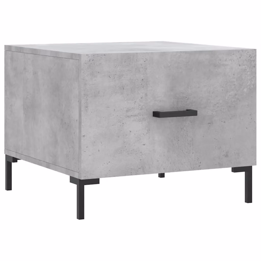 Berkfield Home Square Coffee Table in Concrete Grey, W/D/H: 50 x 50 x 40 cm – 2