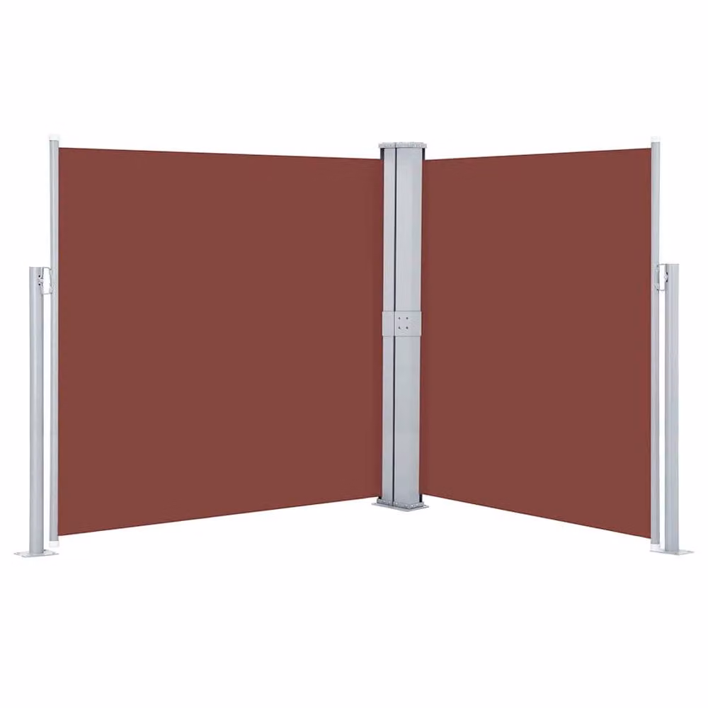 Berkfield Home Retractable Side Awning in Brown, W/H: 600 x 140 cm – 2