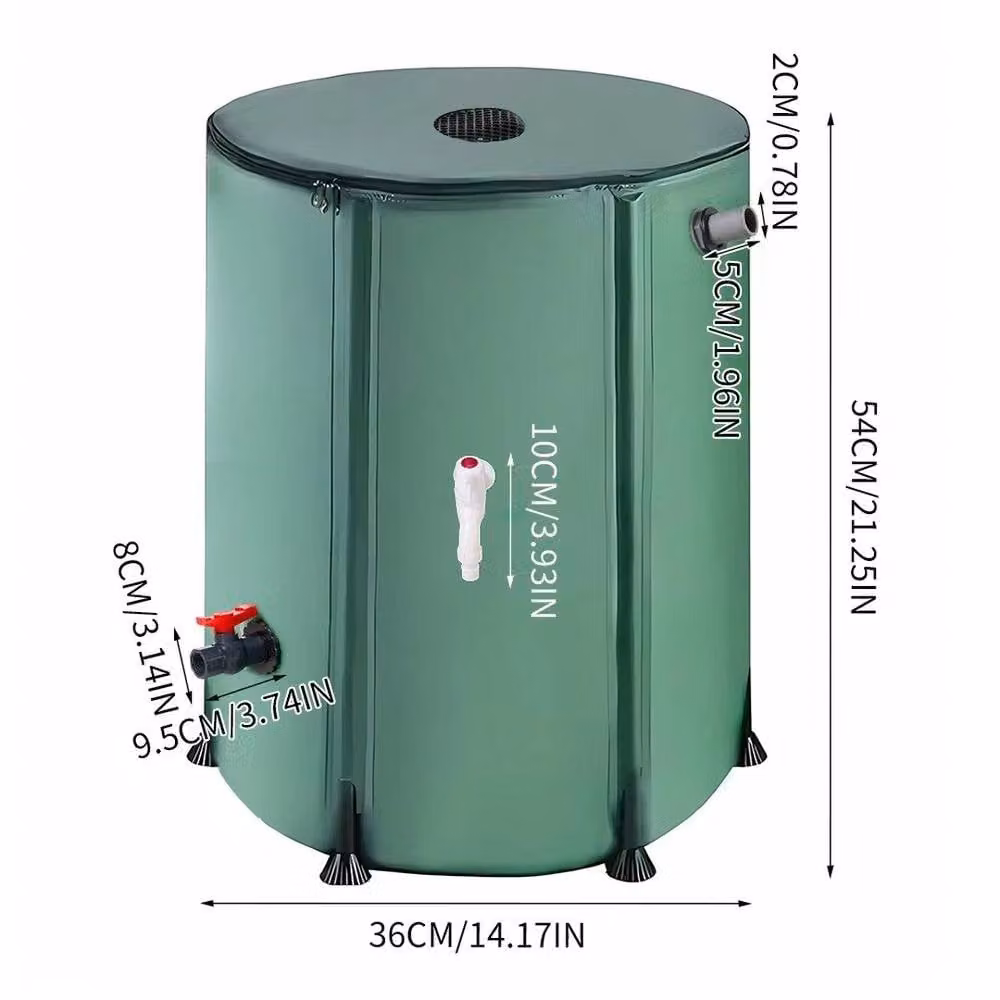 FLAVORA 50L Green Rainwater Storage Water Butt Tank – 2
