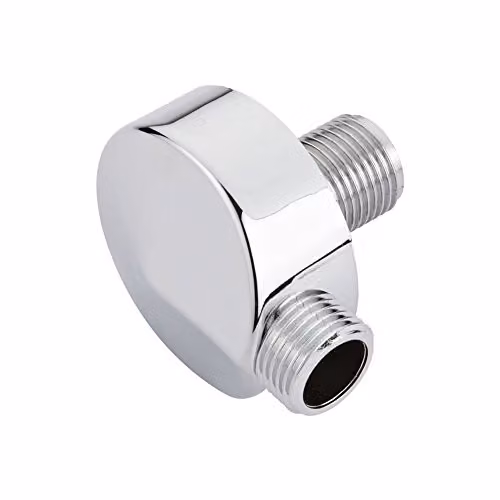 Nuie A3203 Modern Bathroom Shower Accessories Round Outlet Elbow, Chrome, W: 53 mm x D: 53 mm