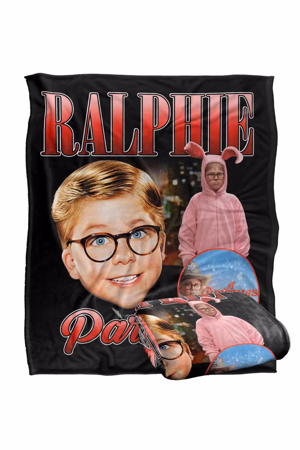 Warner Bros. A Christmas Story Ralphie Collage Super Soft Silky Touch Throw Blanket, Multicolour, Extra Large – 2