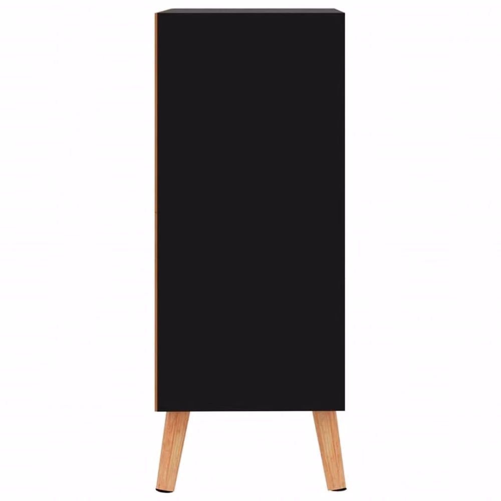 Berkfield Home High Gloss Black Sideboard in MDF, W/D/H: 60 x 30 x 72 cm – 4