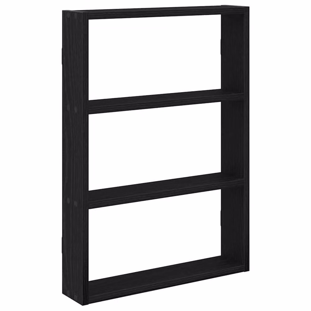 Berkfield Home Black Wall Mounted Shelf, W/D/H: 60 x 43 x 9 cm – 3