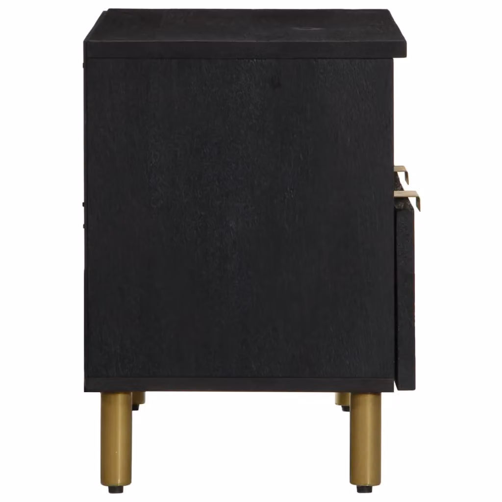 Berkfield Home Industrial TV Cabinet in Black, W/D/H: 70 x 33 x 46 cm – 3