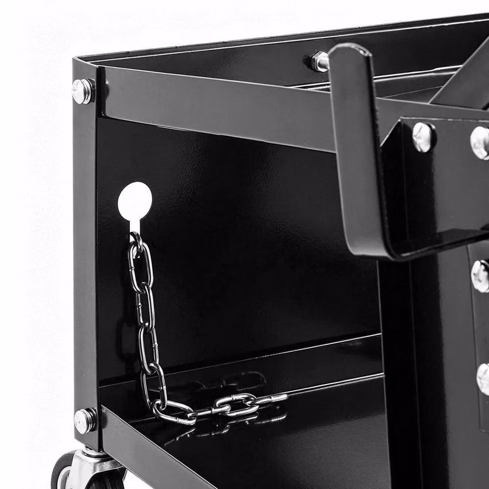 FORGEVIO 3-Tier Rollable Welding Trolley in Black – 4