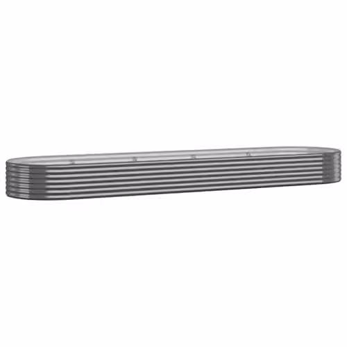 vidaXL Anthracite Steel Garden Planter Tub W: 396 cm, D: 100 cm, H: 36 cm – 1
