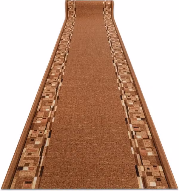 RugsX Anti-Slip Bombay Runner in Beige and Brown, W: 67 cm, L: 300 cm