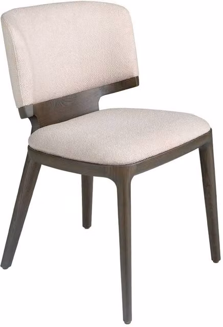 Angel Cerda Light Grey Fabric Dining Chair with Oak Wood Legs