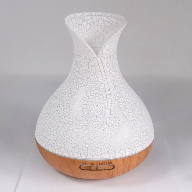 KDMD Palma Shell Effect USB Aroma Diffuser with Colour Change and Timer in White